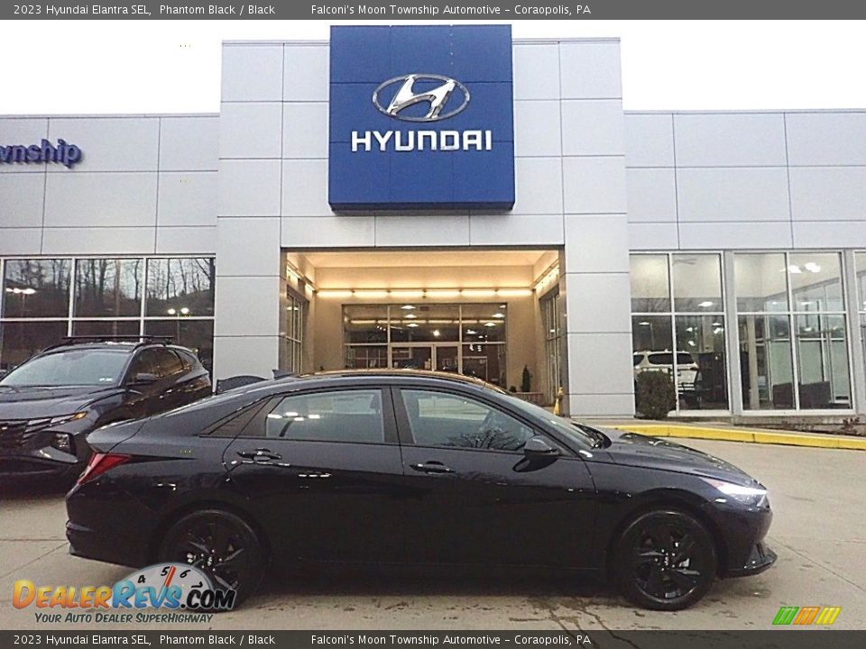 2023 Hyundai Elantra SEL Phantom Black / Black Photo #1