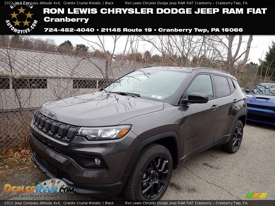 2022 Jeep Compass Altitude 4x4 Granite Crystal Metallic / Black Photo #1