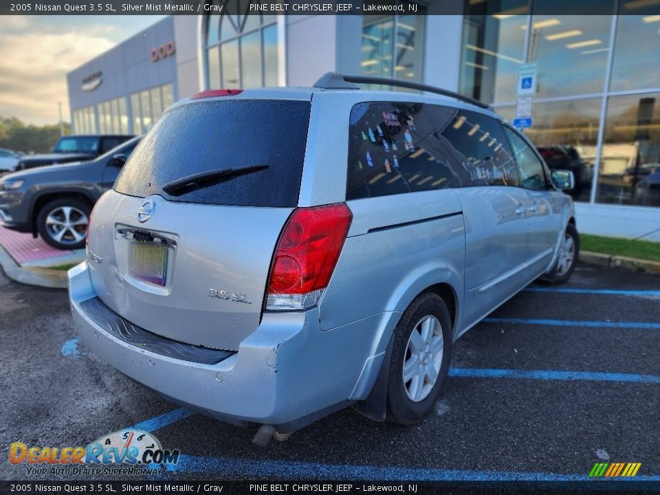 2005 Nissan Quest 3.5 SL Silver Mist Metallic / Gray Photo #3