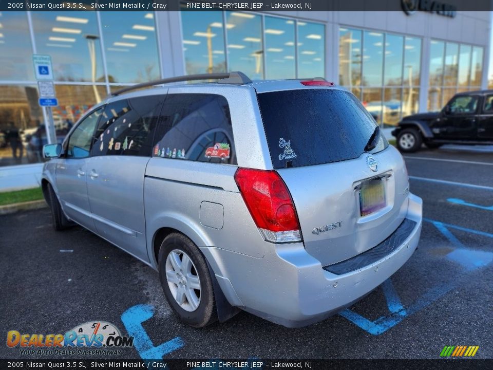 2005 Nissan Quest 3.5 SL Silver Mist Metallic / Gray Photo #6