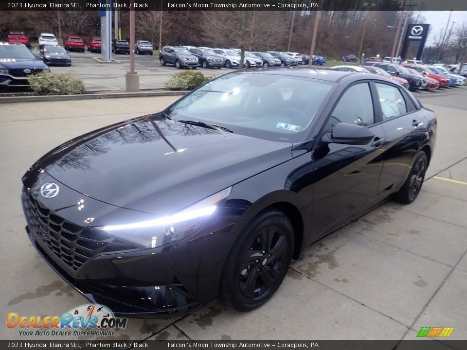 2023 Hyundai Elantra SEL Phantom Black / Black Photo #7