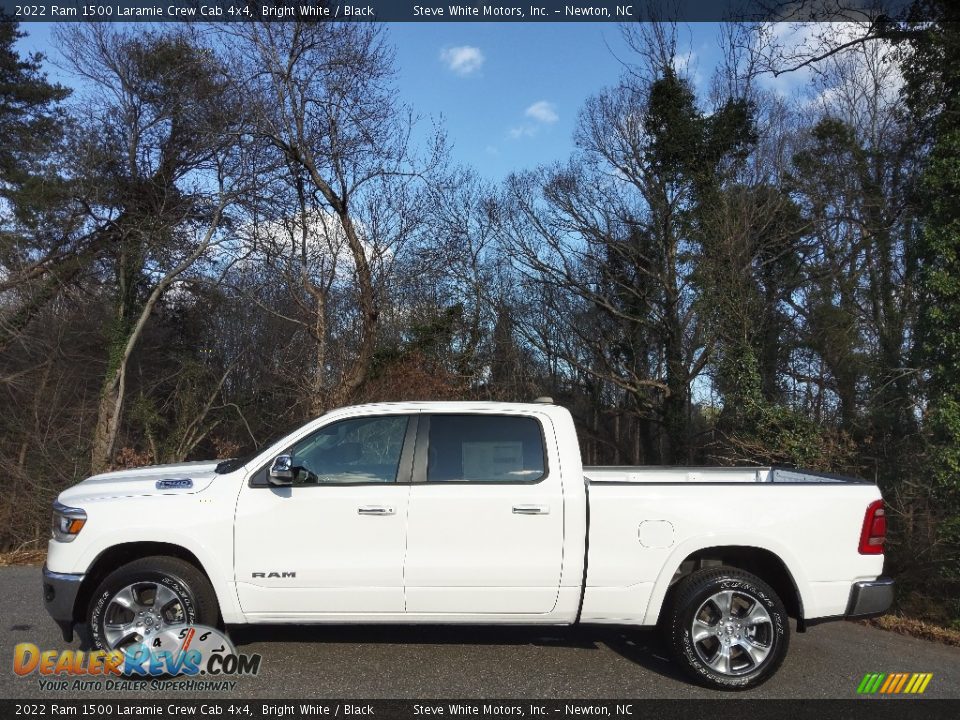 2022 Ram 1500 Laramie Crew Cab 4x4 Bright White / Black Photo #1