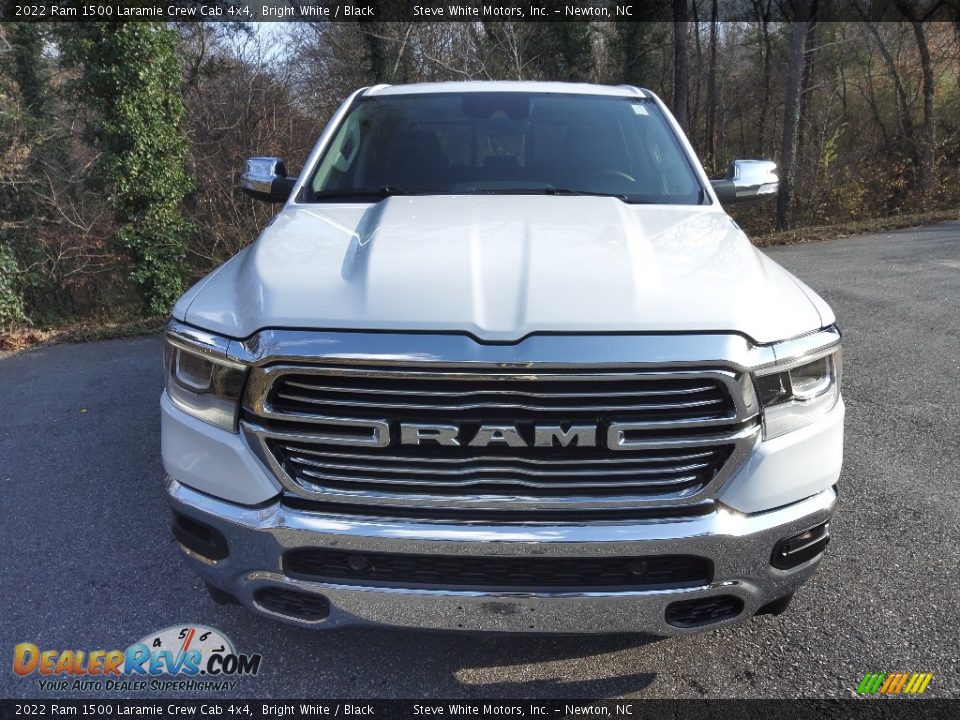 2022 Ram 1500 Laramie Crew Cab 4x4 Bright White / Black Photo #3