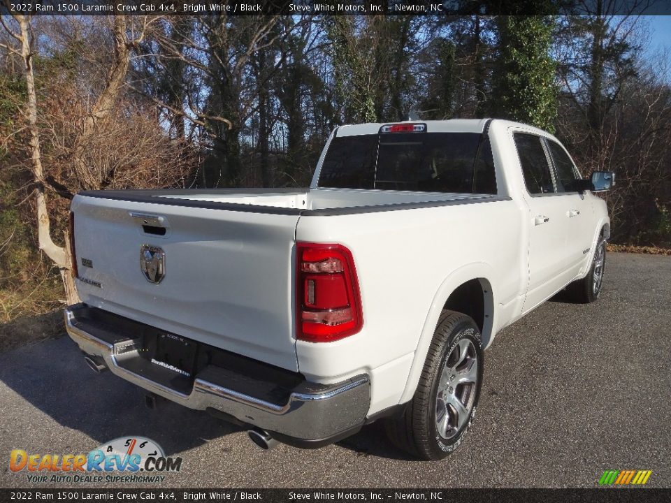 2022 Ram 1500 Laramie Crew Cab 4x4 Bright White / Black Photo #6