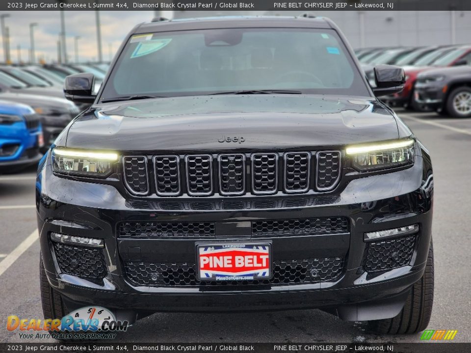 2023 Jeep Grand Cherokee L Summit 4x4 Diamond Black Crystal Pearl / Global Black Photo #2