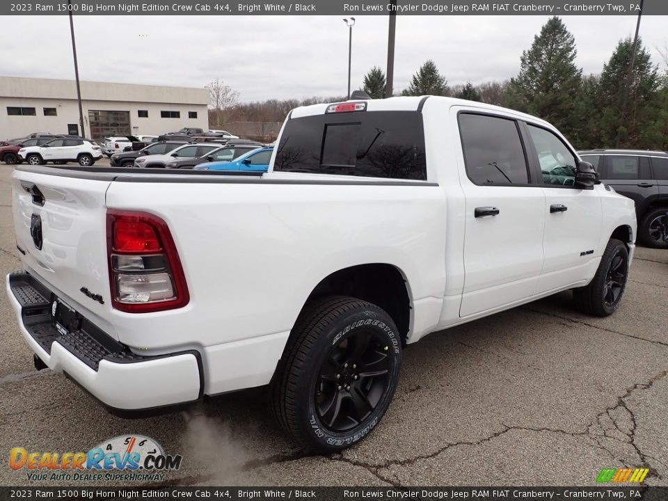 2023 Ram 1500 Big Horn Night Edition Crew Cab 4x4 Bright White / Black Photo #5