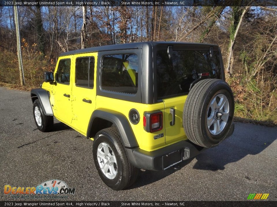 2023 Jeep Wrangler Unlimited Sport 4x4 High Velocity / Black Photo #8