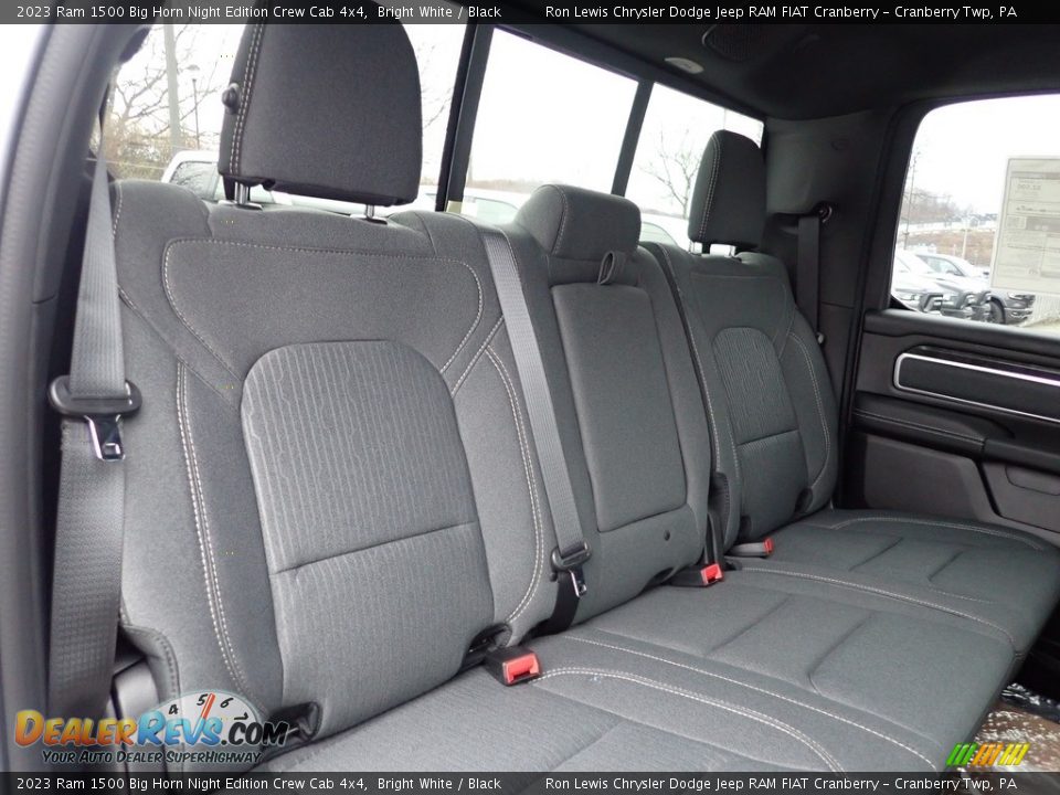 Rear Seat of 2023 Ram 1500 Big Horn Night Edition Crew Cab 4x4 Photo #11