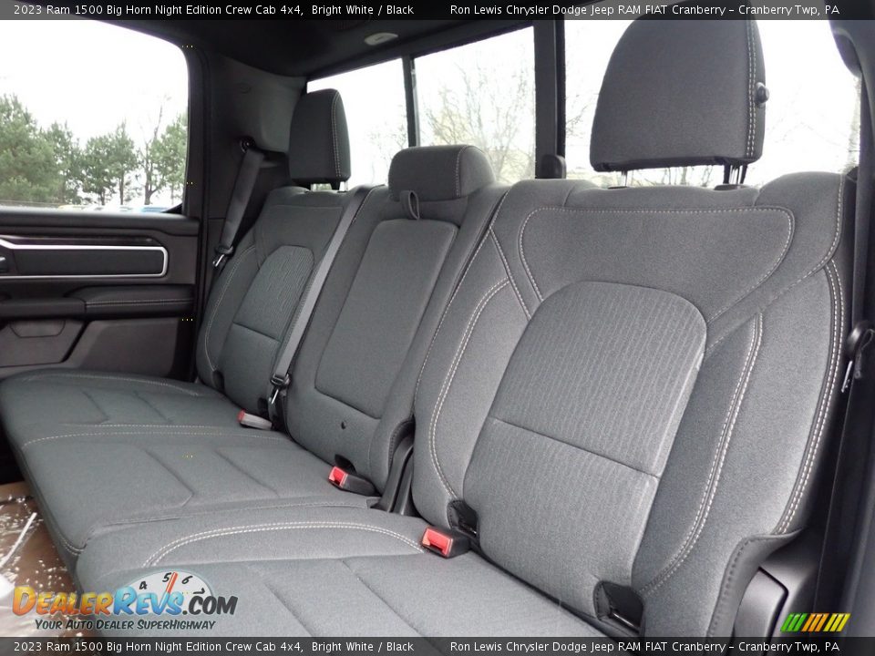 Rear Seat of 2023 Ram 1500 Big Horn Night Edition Crew Cab 4x4 Photo #13