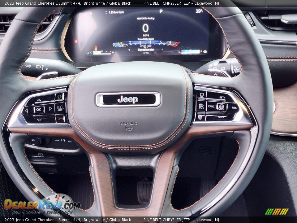 2023 Jeep Grand Cherokee L Summit 4x4 Steering Wheel Photo #13