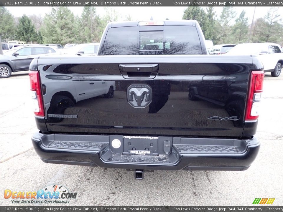 2023 Ram 1500 Big Horn Night Edition Crew Cab 4x4 Diamond Black Crystal Pearl / Black Photo #4