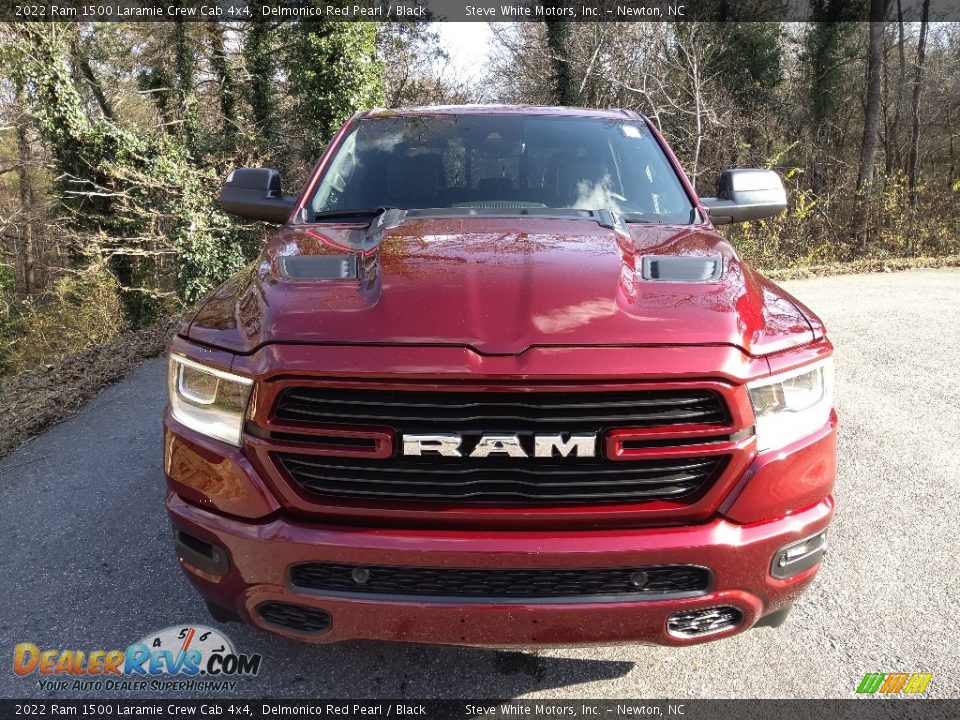 2022 Ram 1500 Laramie Crew Cab 4x4 Delmonico Red Pearl / Black Photo #3
