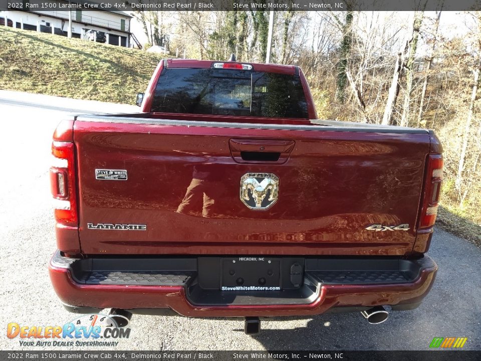 2022 Ram 1500 Laramie Crew Cab 4x4 Delmonico Red Pearl / Black Photo #7