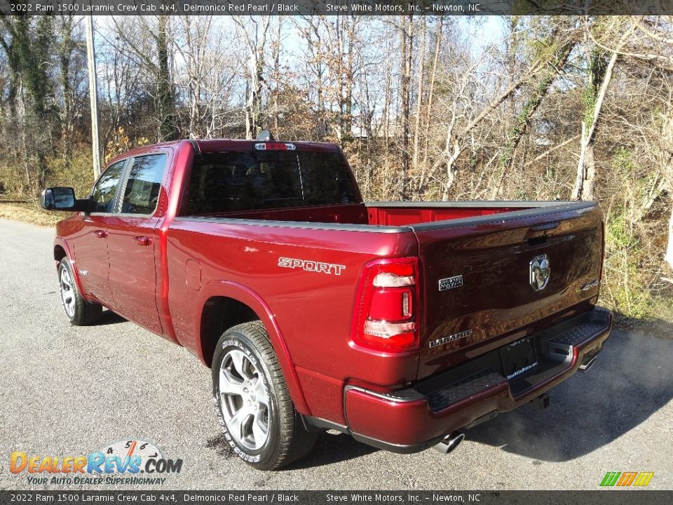 2022 Ram 1500 Laramie Crew Cab 4x4 Delmonico Red Pearl / Black Photo #9