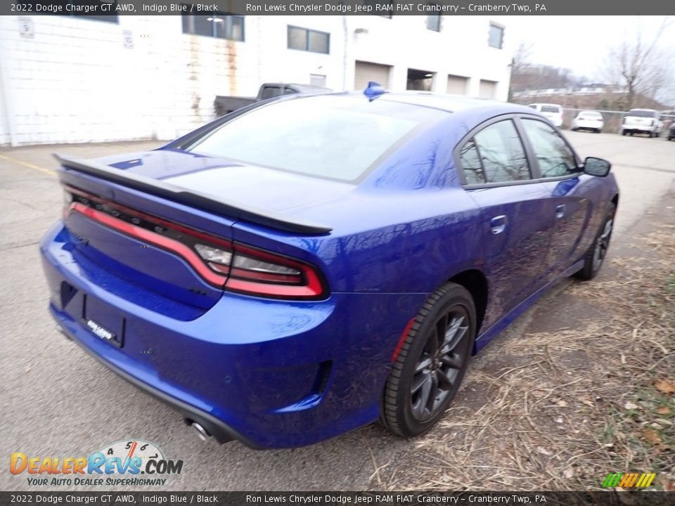 2022 Dodge Charger GT AWD Indigo Blue / Black Photo #5