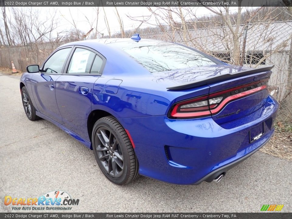 2022 Dodge Charger GT AWD Indigo Blue / Black Photo #7