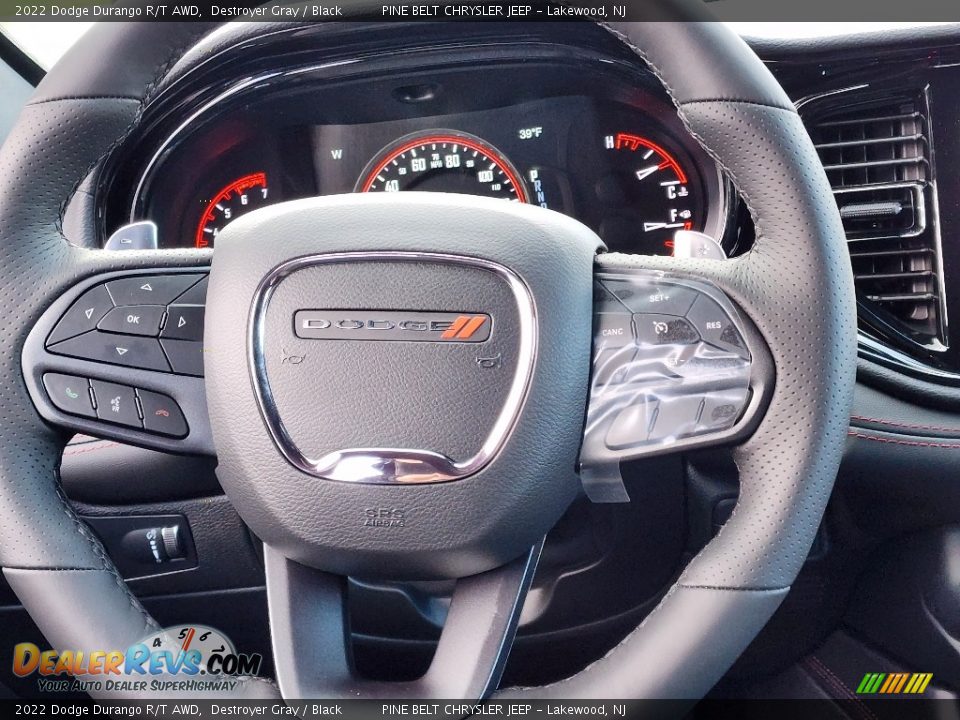 2022 Dodge Durango R/T AWD Steering Wheel Photo #12