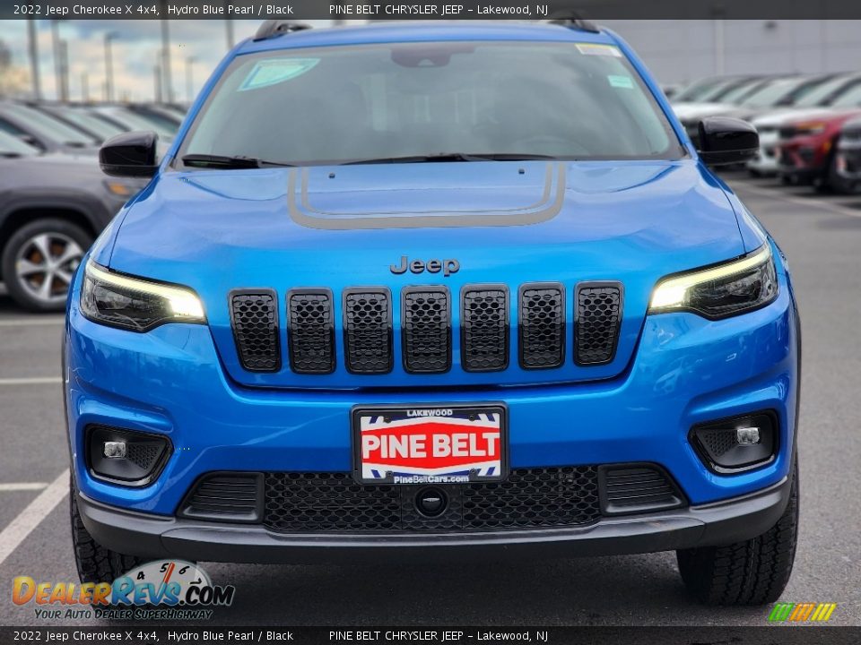 2022 Jeep Cherokee X 4x4 Hydro Blue Pearl / Black Photo #2