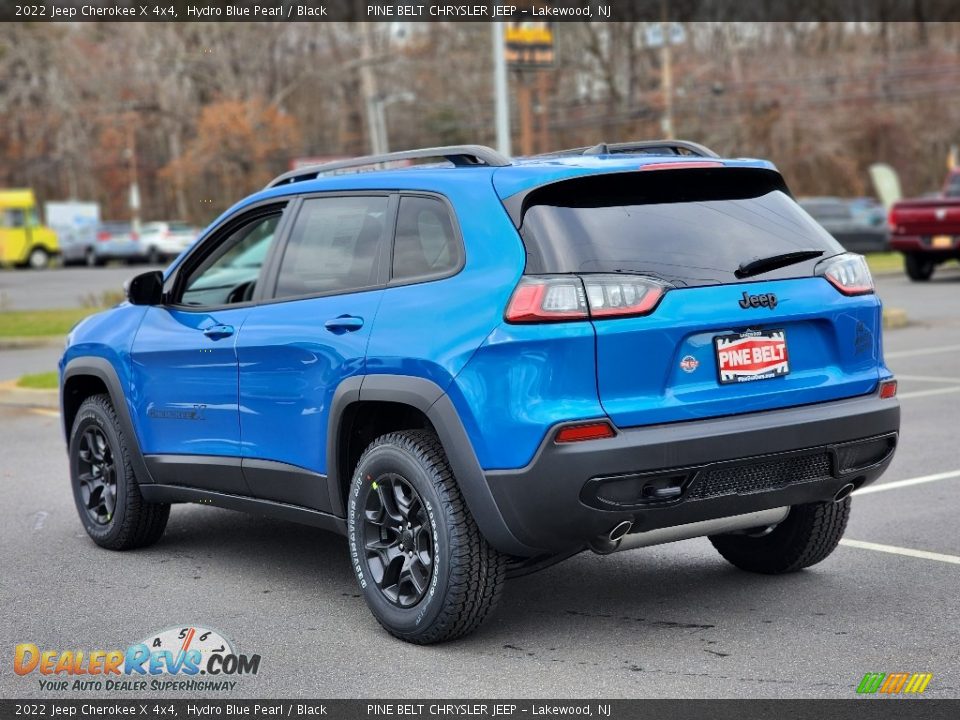 2022 Jeep Cherokee X 4x4 Hydro Blue Pearl / Black Photo #4