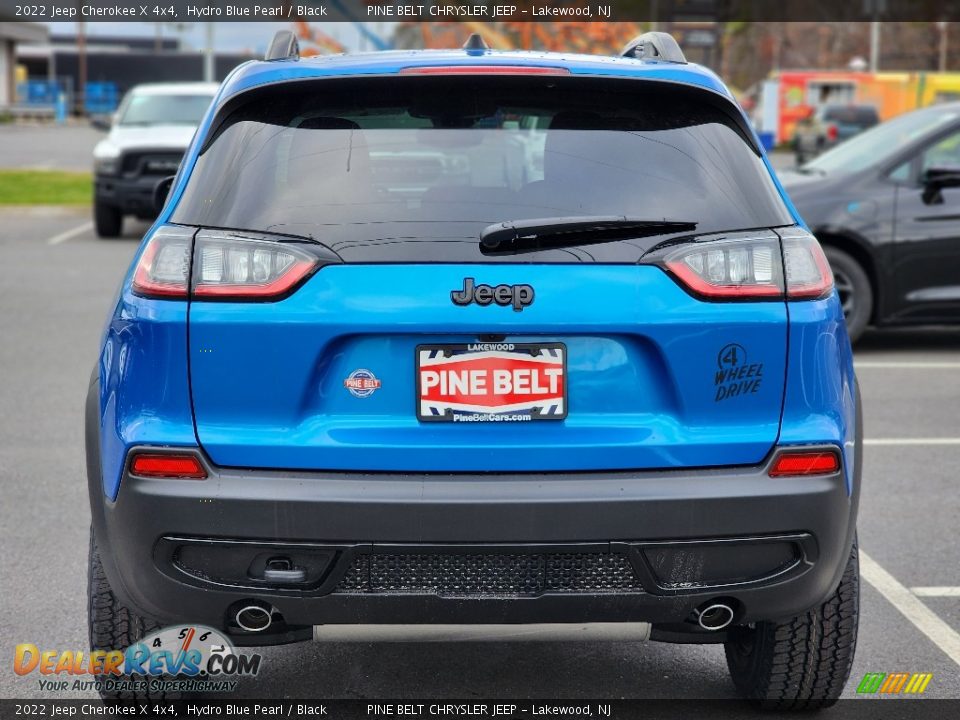 2022 Jeep Cherokee X 4x4 Hydro Blue Pearl / Black Photo #6