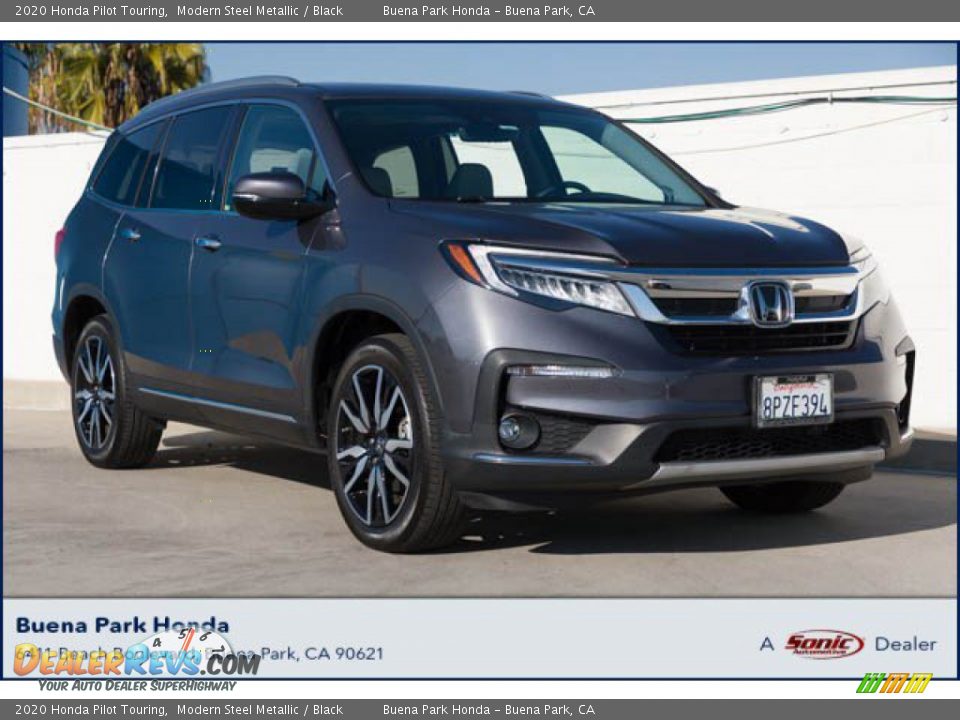 2020 Honda Pilot Touring Modern Steel Metallic / Black Photo #1