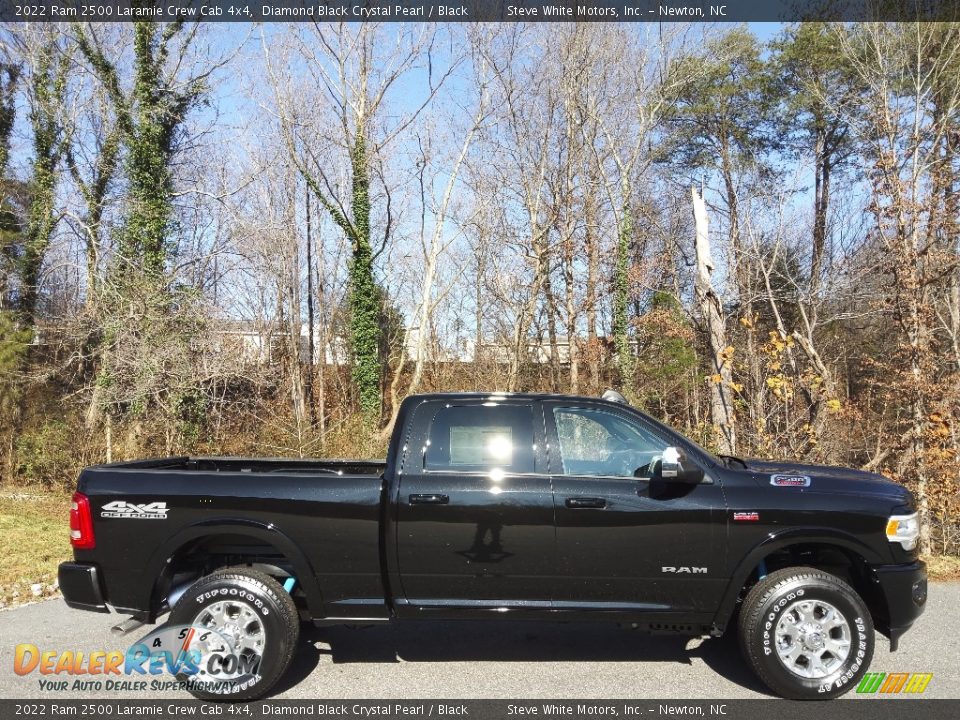 2022 Ram 2500 Laramie Crew Cab 4x4 Diamond Black Crystal Pearl / Black Photo #5