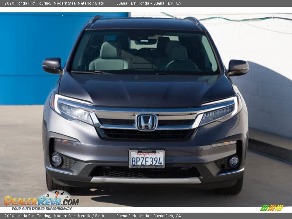 2020 Honda Pilot Touring Modern Steel Metallic / Black Photo #7