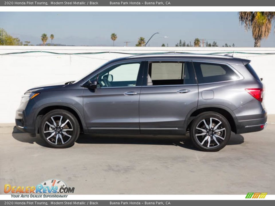 2020 Honda Pilot Touring Modern Steel Metallic / Black Photo #8