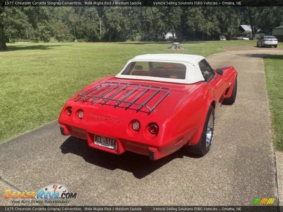 1975 Chevrolet Corvette Stingray Convertible Mille Miglia Red / Medium Saddle Photo #2