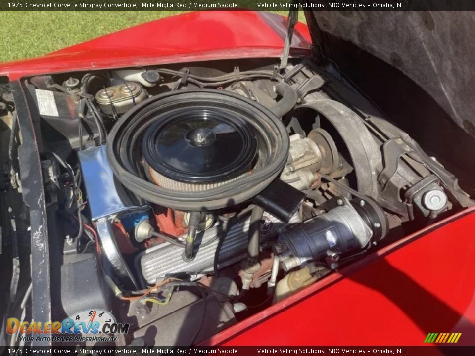 1975 Chevrolet Corvette Stingray Convertible Mille Miglia Red / Medium Saddle Photo #6