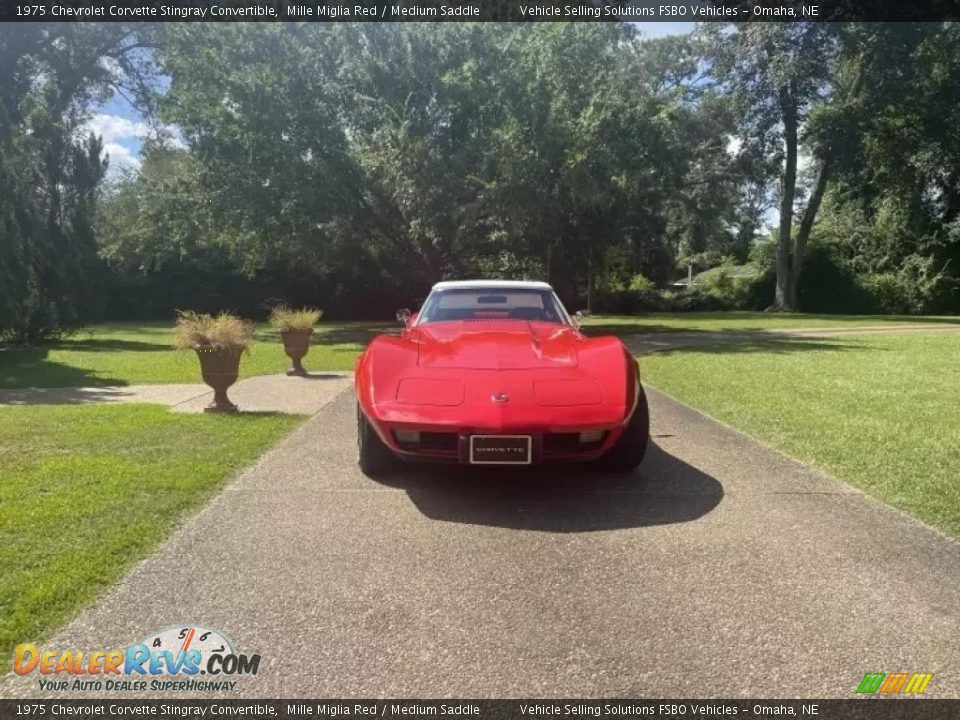 1975 Chevrolet Corvette Stingray Convertible Mille Miglia Red / Medium Saddle Photo #10