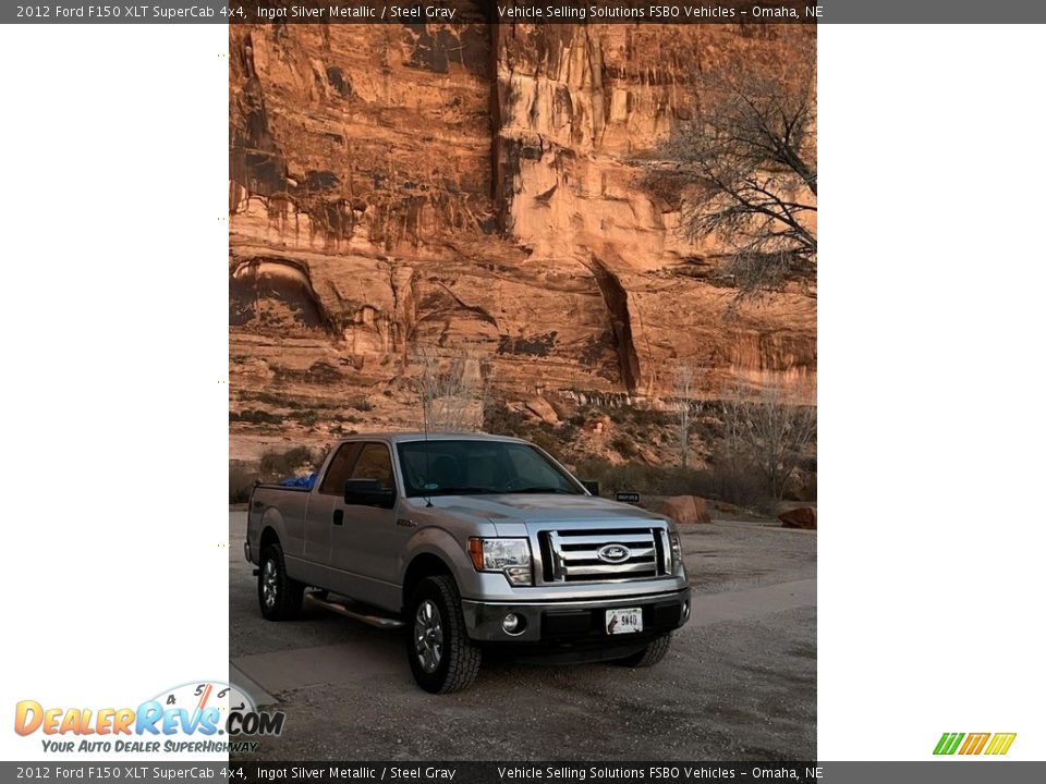 2012 Ford F150 XLT SuperCab 4x4 Ingot Silver Metallic / Steel Gray Photo #1