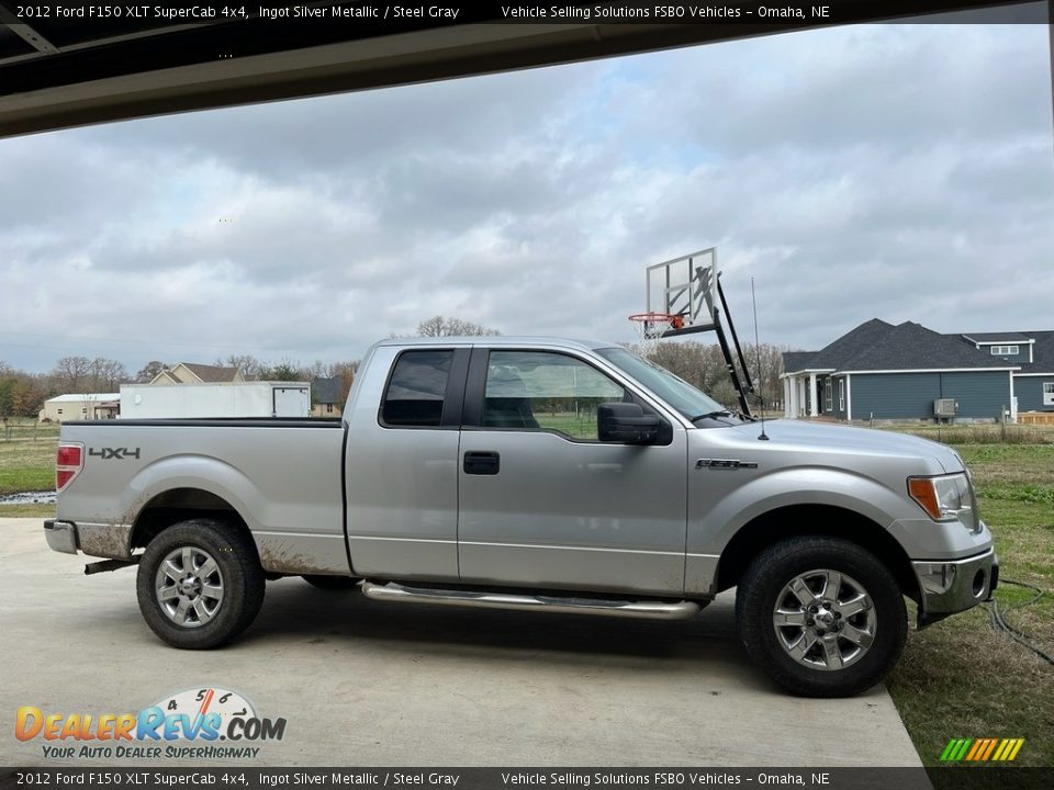 2012 Ford F150 XLT SuperCab 4x4 Ingot Silver Metallic / Steel Gray Photo #5