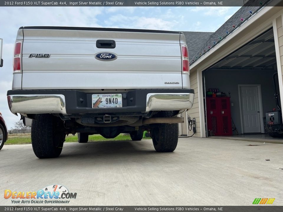 2012 Ford F150 XLT SuperCab 4x4 Ingot Silver Metallic / Steel Gray Photo #8