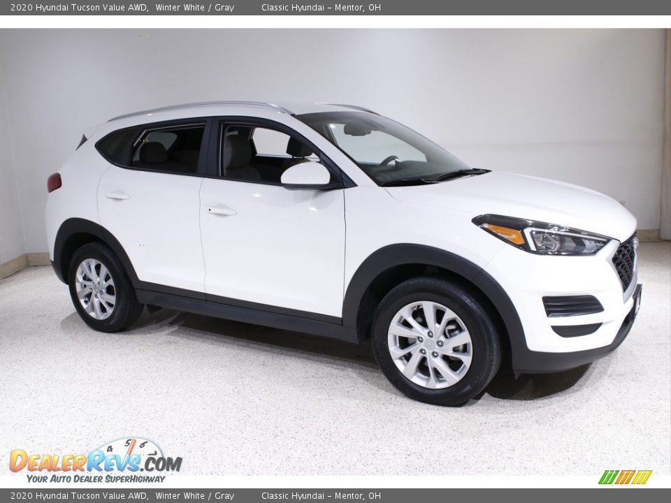 2020 Hyundai Tucson Value AWD Winter White / Gray Photo #1