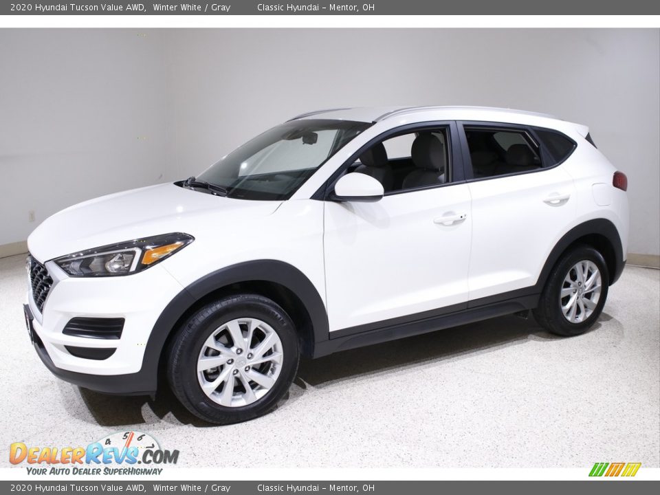 2020 Hyundai Tucson Value AWD Winter White / Gray Photo #3