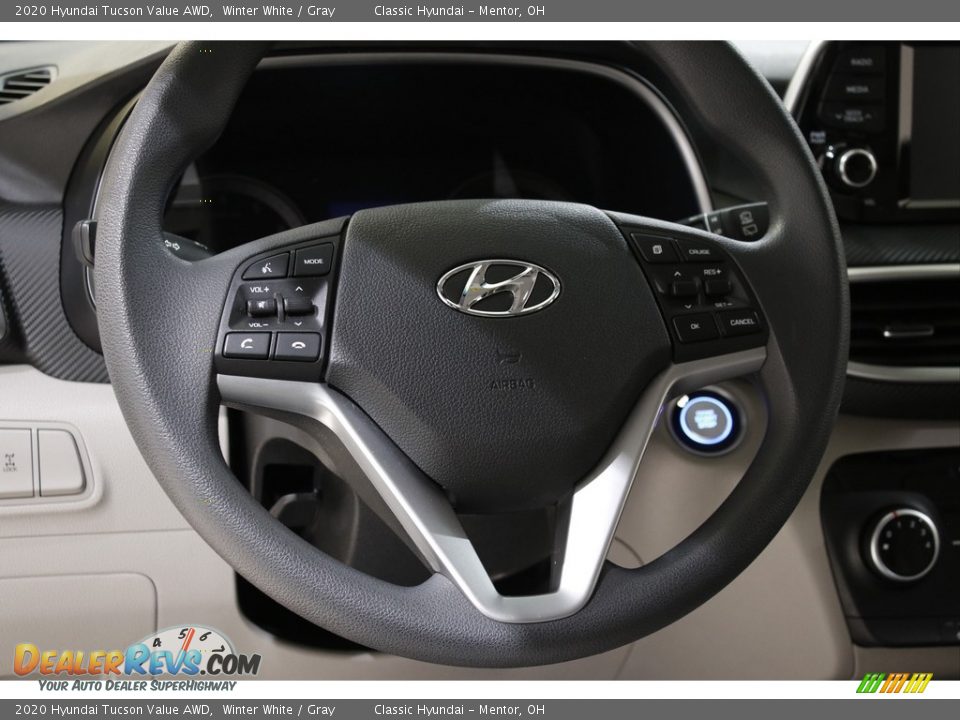 2020 Hyundai Tucson Value AWD Winter White / Gray Photo #7