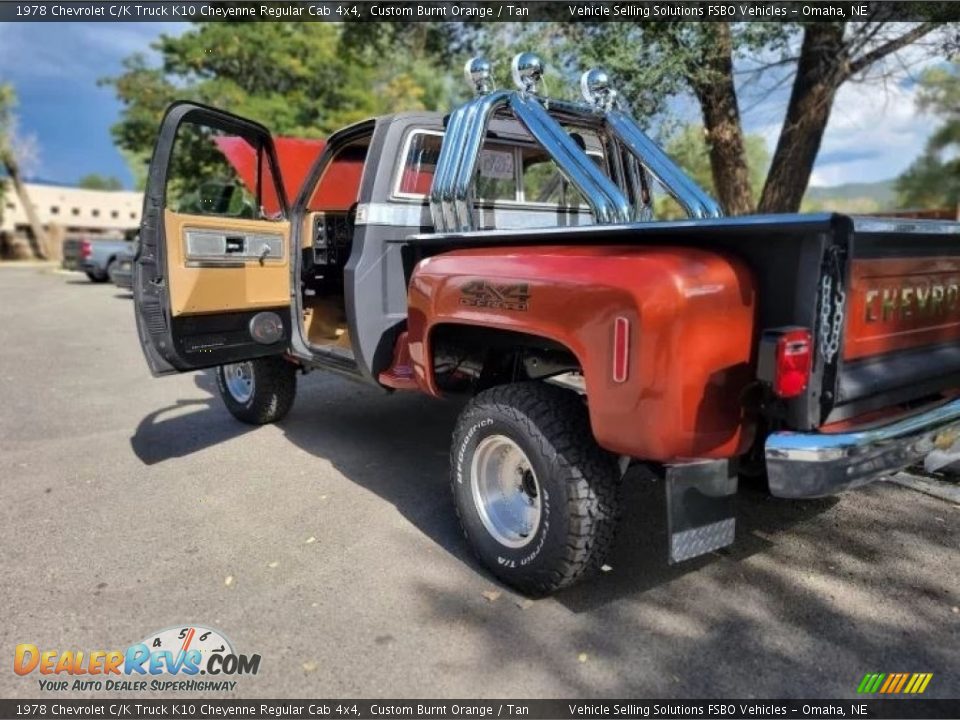 1978 Chevrolet C/K Truck K10 Cheyenne Regular Cab 4x4 Custom Burnt Orange / Tan Photo #3