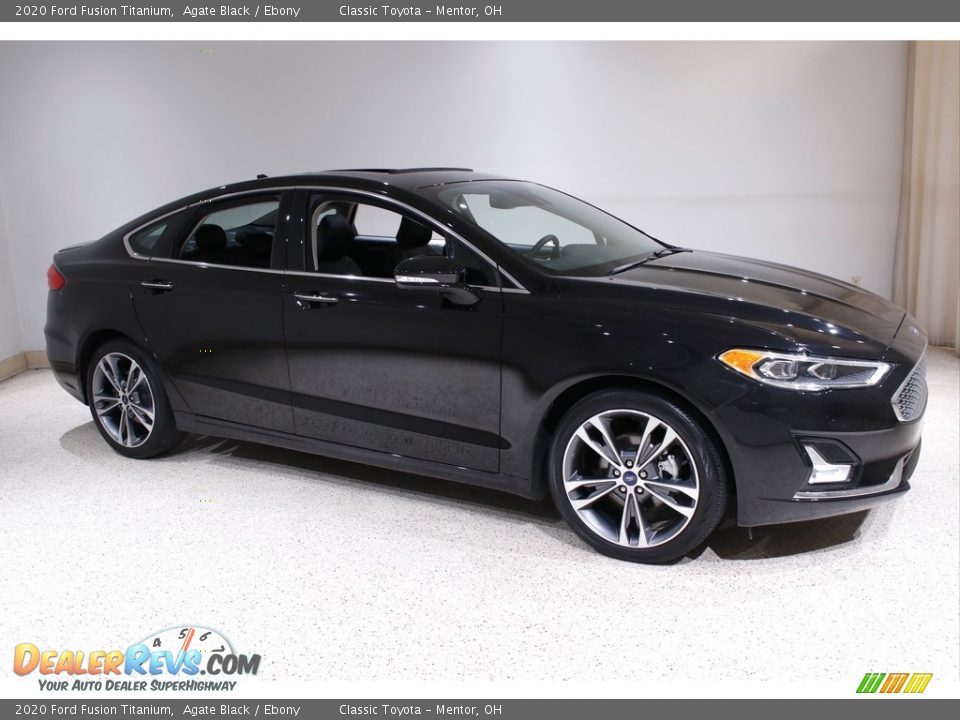 Agate Black 2020 Ford Fusion Titanium Photo #1