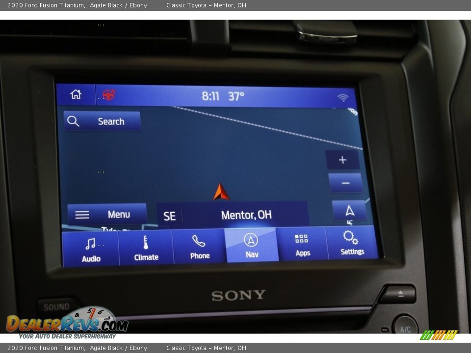 Navigation of 2020 Ford Fusion Titanium Photo #12