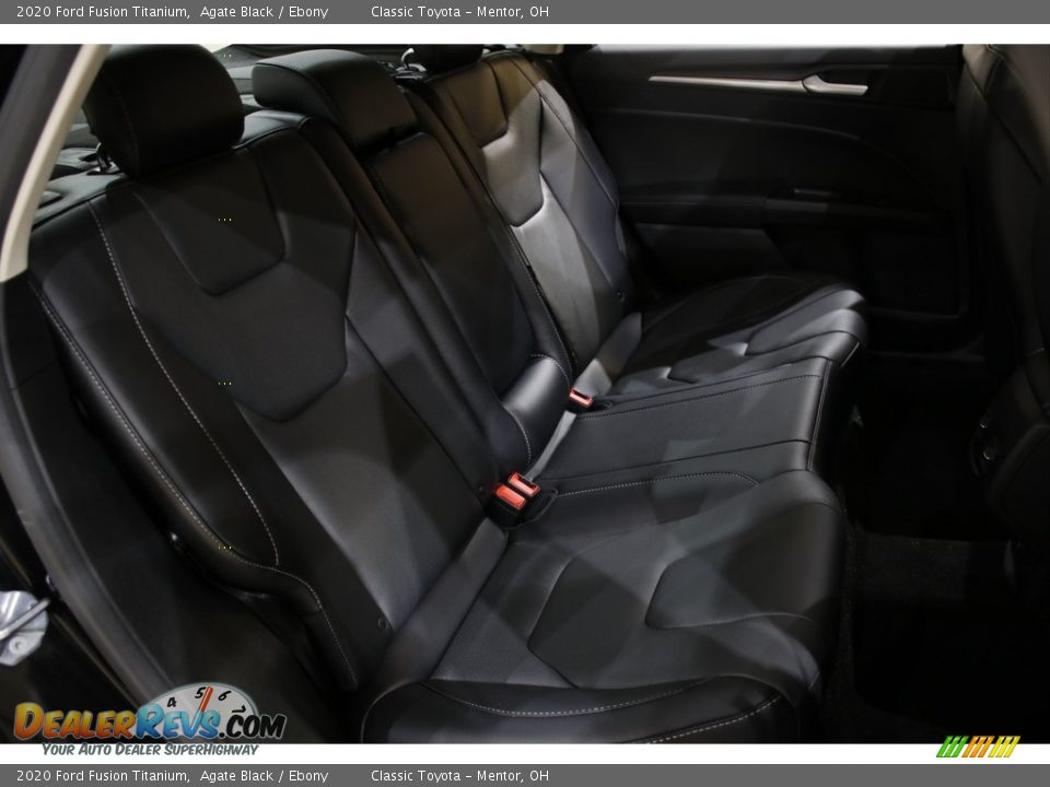 Rear Seat of 2020 Ford Fusion Titanium Photo #18