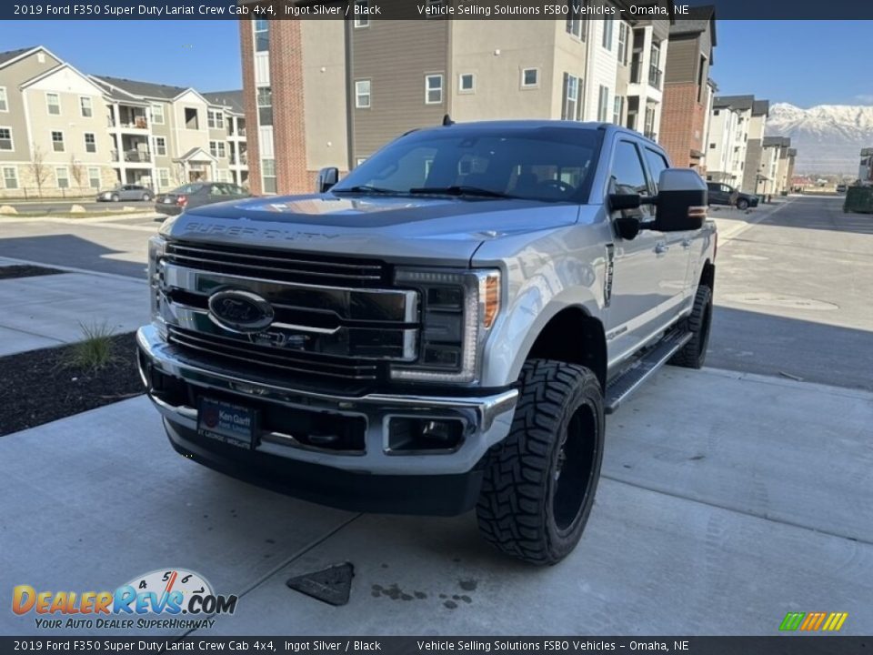 2019 Ford F350 Super Duty Lariat Crew Cab 4x4 Ingot Silver / Black Photo #3