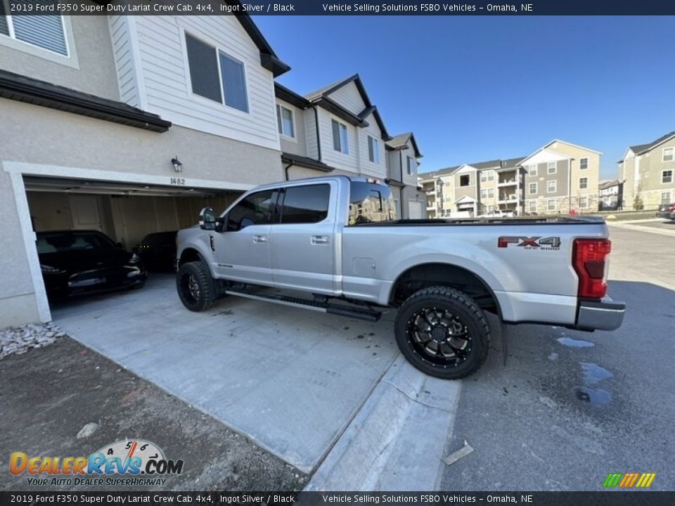 2019 Ford F350 Super Duty Lariat Crew Cab 4x4 Ingot Silver / Black Photo #4