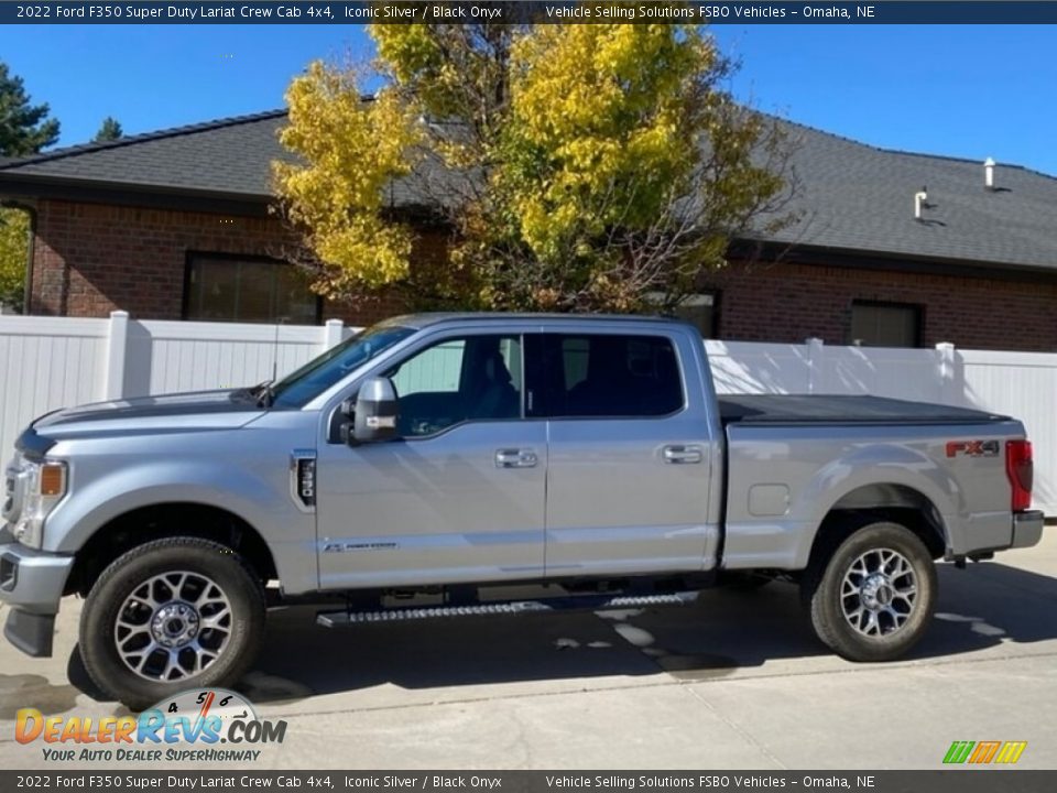 2022 Ford F350 Super Duty Lariat Crew Cab 4x4 Iconic Silver / Black Onyx Photo #1