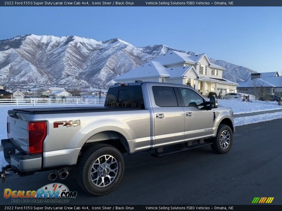 2022 Ford F350 Super Duty Lariat Crew Cab 4x4 Iconic Silver / Black Onyx Photo #10