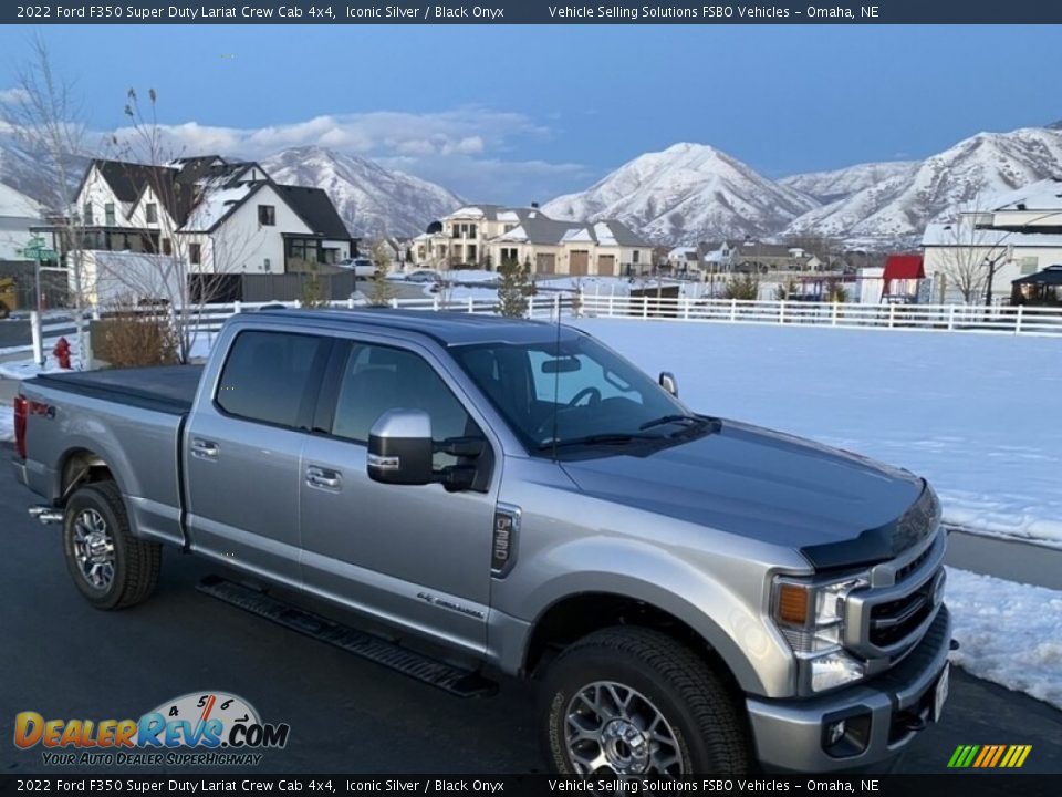 2022 Ford F350 Super Duty Lariat Crew Cab 4x4 Iconic Silver / Black Onyx Photo #11