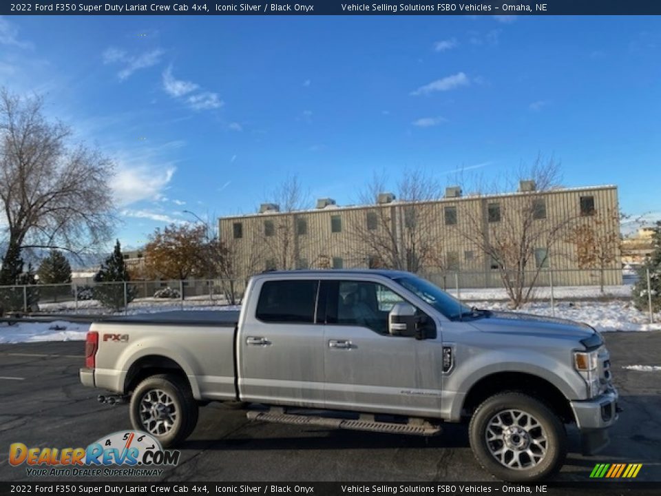 2022 Ford F350 Super Duty Lariat Crew Cab 4x4 Iconic Silver / Black Onyx Photo #14