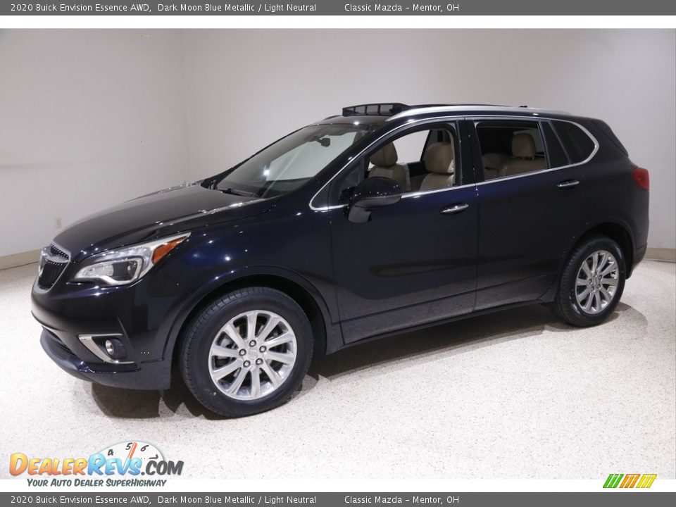 2020 Buick Envision Essence AWD Dark Moon Blue Metallic / Light Neutral Photo #3