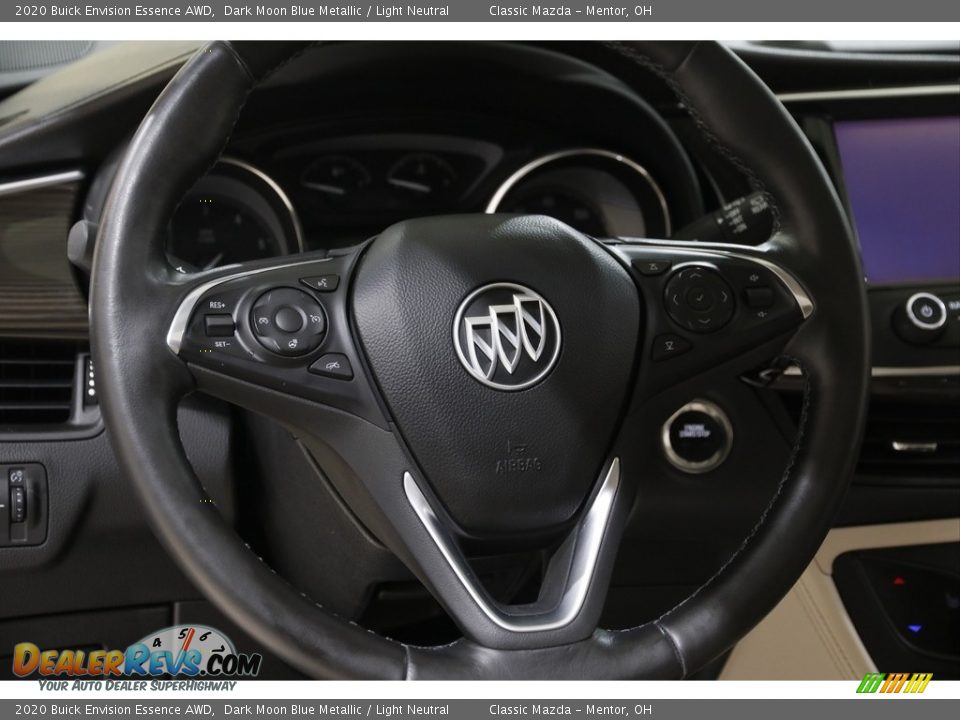 2020 Buick Envision Essence AWD Dark Moon Blue Metallic / Light Neutral Photo #7