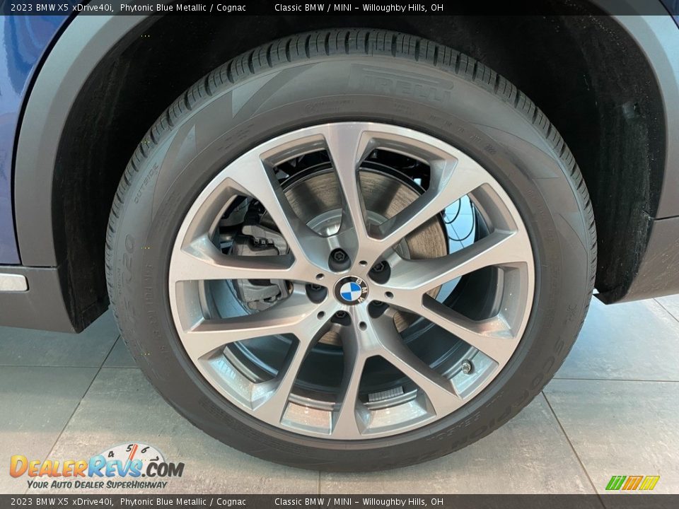 2023 BMW X5 xDrive40i Phytonic Blue Metallic / Cognac Photo #3